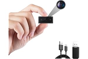 QIANMIAOKEJI Hidden mini camera-security spy surveillance camera-pet/child/nanny security camera-compatible with 512G,featuring motion detection,automatic night vision and loop recording,suitable for home/office