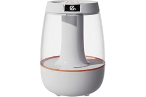 BYONGCHO Humidifier for Bedroom, 3L Cool Mist Humidifier Ultra-Quiet 20dB with Night Light, 24H Runtime, Waterless Auto-Off, Ideal for Baby Rooms, Plants & Office, Top Fill