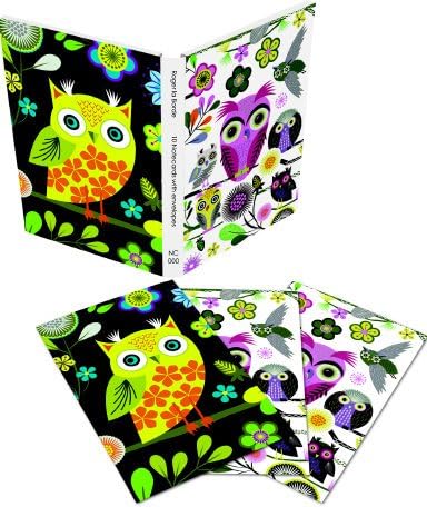 Elegant owl notecards