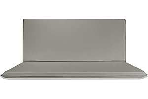 Il Tuo Artigiano Design Coussin imperméable pour balançoire de jardin 3 places – Matelas pour balancelle, fabriqué en Italie, résistant aux UV (3 places – 135 x 55 cm, gris)