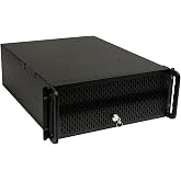 UNYKAch UK4129 4U Format 19" ATX Server Rack Chassis | 550mm Background, 3 5.25" Bays, 8 3.5" Bays, Front Dust Filter with Se