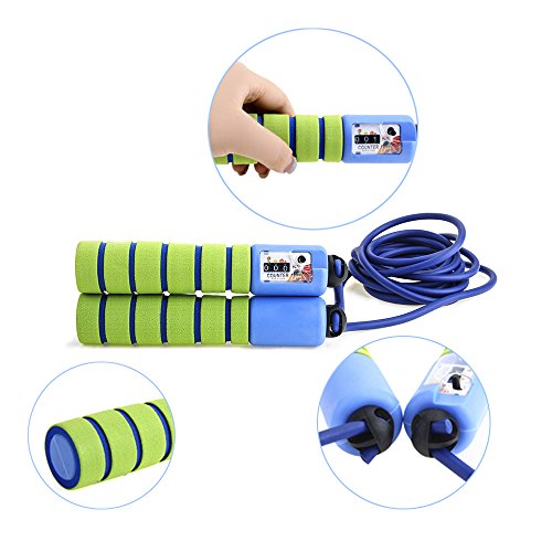 Balala Springseil Speed Rope mit Zähler und Komfortablen Griffen für Sport Training CrossFit und Fitnessübungen - 5