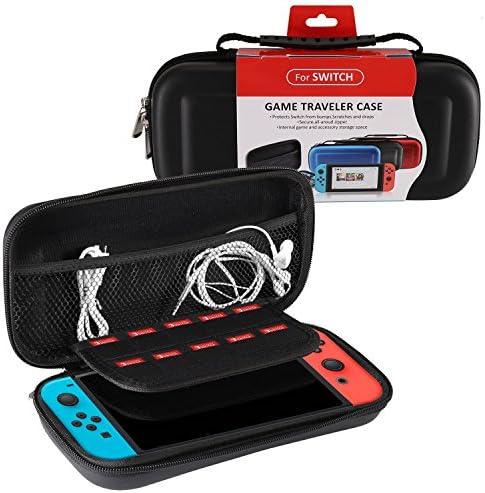 Switch Case, Kearuie Durable Storage Travel Carrying Case for Nintendo Switch