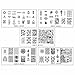 BMC Cute 5pc Work It! Sports Themed Nail Polish Art Stamping Stainless Steel XL Plates Set 1 : Gym Junkie