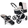 Froggy Kinderwagen MAGICA Kombikinderwagen Sportwagen Buggy Kinderwagenset 2 in1 mit Babywanne und Sportsitz Verschiedene Farben from Froggy