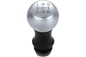 Goolsky Pomo de palanca de cambios cromado, adaptador manual de 5 velocidades para Peugeot 106 206 207 306 307 407 408 508 807