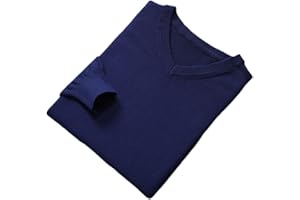 Vogrtcc Men Jumpers Vneck Long Sleeve Pullovers Solid Color Woolen Knitting Jumpers