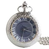 Easy Go Shopping Taschenuhr Exquisite Mechanische Boutique Geschnitzte Unisex-Taschenuhr mit Kette