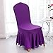 Produktbild amyove Stuhl Modische Siamesed Elastic Stuhl abdeckt, für Hochzeiten Bankett Hotel Restaurant Haushalt Dekoration, violett