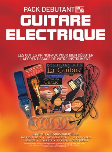 In A Box Pack Débutant: Guitare Electrique - Partitions, CD, Vidéo (PAL), Accessoire