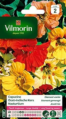 Vilmorin 5192442 Pack de Graines Capucine Diamant Variée Double Naine