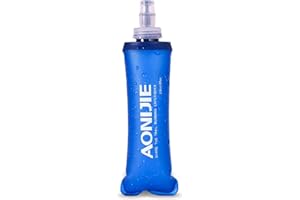 Azarxis TPU Soft Flask Collapsible Water Bottle 250ml 420ml 450ml 500ml 610ml 710ml Folding Running Hydration Flask Handheld Squeeze for Sports Hiking Cycling Jogging Marathon