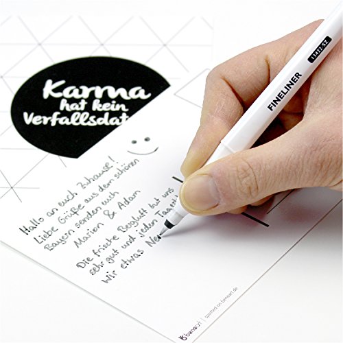 beneart® Postkartenset Sprüche – 10 verschiedene Motive – Spruchkarten mit lustigen & motivierenden Zitaten – Schwarz Weiß und in Farbe – Postkarten Lebensweisheiten & Typografie – DIN A6 - 3