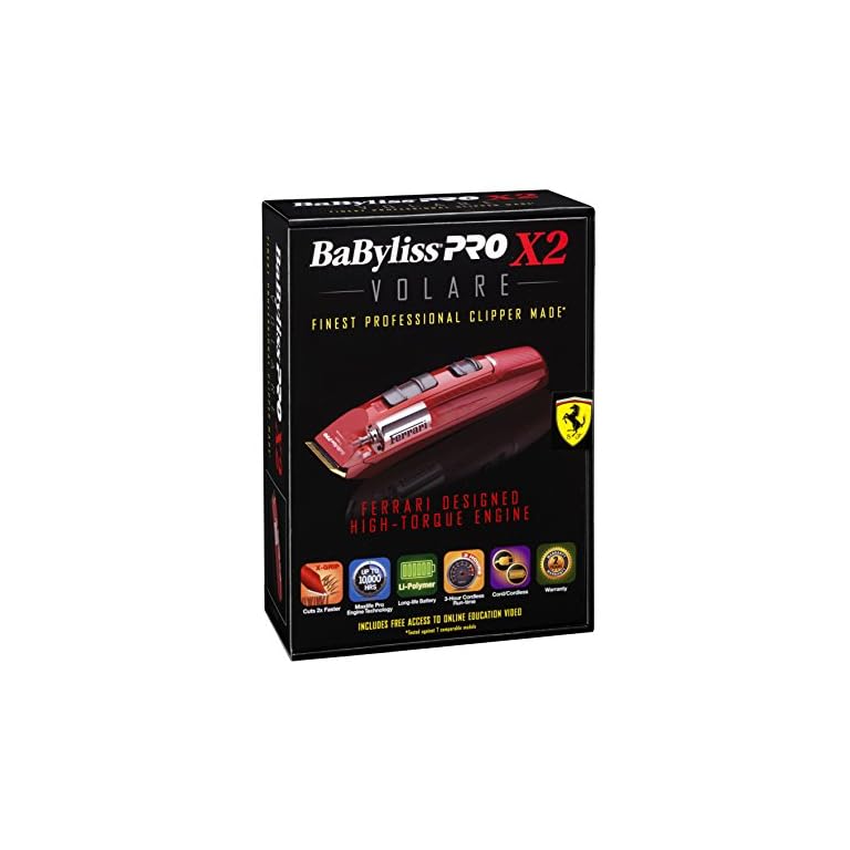 BaByliss-Red-Pro-X2-Volare-Clipper BaByliss Red Pro X2 Volare Clipper