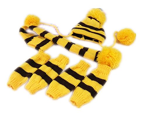 Fully-3pcsset-Pets-Winter-Warm-Stripes-Knitted-Scarf-Hat-Leg-Warmer-Shawl-Puppy-Cat-Dog-Costume