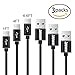 Produktbild USB C Kabel auf USB 3.0 YBWM- Lebenslange Garantieserie - 3Packs USB Type C Ladekabel für Type C Geräte, Samsung Galaxy S8/S8 Plus, HTC 10, Nexus 5X/6P, Lumia 950/950XL, OnePlus 2, Nokia N1 Tablet und viele mehr – Nylon Schwarz