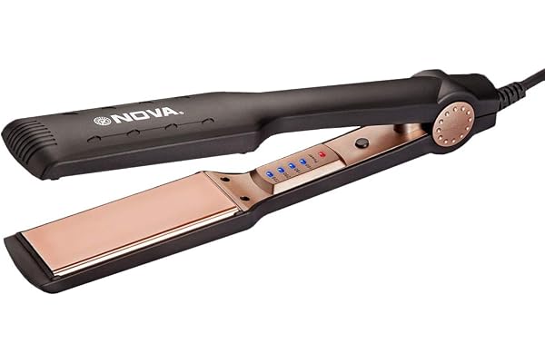 Nova NHS 901 Temperature Control Hair Straightner for Women (Black)