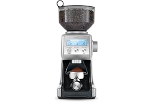 Sage Smart Grinder Pro - Molinillo de Café Eléctrico de Fresas Cónicas-Programable, Automático - 60 Configuraciones de Molienda -165 W, Incl. Adaptadores para Portafiltros - Cepillado Acero Inoxidable