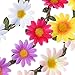 eBoot Multicolor Daisy Flower Headband Crown with Adjustable Elastic Ribbon, 5 Pieces