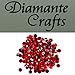 200 x 6mm Red Round Diamante Loose Flat Back Rhinestone Gems created exclusively for Diamante Crafts