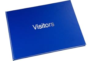 Esposti Visitors Guest Record Book - Hard Back Cover - 720 Entries Capacity - Blue - 270mm x 200mm
