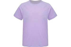 Fldy Kinder Mädchen Sport Tshirt Kurzarm Schnelltrocknendes Laufen Workout Yoga Top Atmungsaktiv Regular Fit