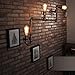 Produktbild Aiehua LOFT Retro Industrie Wasserpfeife Wandleuchte Wohnzimmer Restaurant Pinsel Zimmer Kreative Beleuchtung Vintage Wandleuchte American Bar Club Schmiedeeisen Rohr Wandleuchte