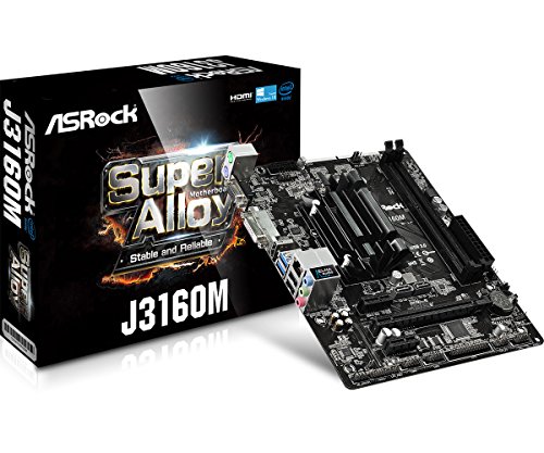 Preisvergleich Produktbild Asrock J3160M Mainboard grau