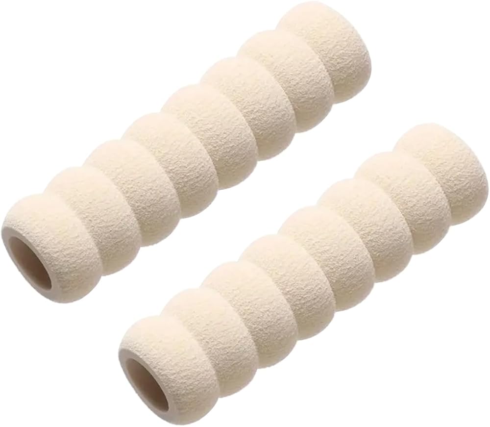 Microcase Spiral Yumuşak Esnek Kapı Kolu Çarpışma Önleyici Kapı Pencere Kolu Koruma -AL4546 2 Adet (Beyaz)