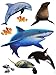 Produktbild Unbekannt 8 tlg. Set _ Wandtattoo / Sticker -  Hai Fische / Delfin / Schildkröte  - WA..