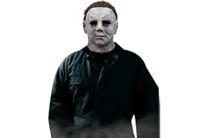 RUASEGDI Michael Myers Maske, Horror Cosplay Kostüm, Latex Halloween Maske für Erwachsene, perfekt für Fasching, Karneval & Halloween, Unisex