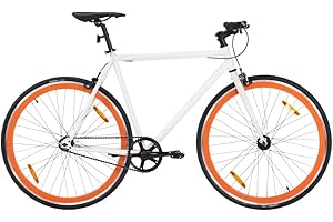 NITCA Bicicletta a Scatto Fisso,Bici da Città,Bici da Strada,Bici Scatto Fisso, Fixed Bike, Gravel Bike Uomo,Bicicletta Uomo,Bici Corsa Uomo,Biciclette da Uomo, Bianca e Blu 700c 59 cm