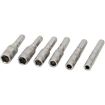 Sourcing Map 2x Sechskant-Bits 150 Mm – 10 Mm Kopf, Für Akkuschrauber & Druckluftwerkzeuge