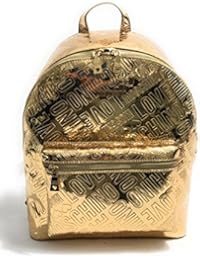 Love Moschino Metallic logo backpack gold