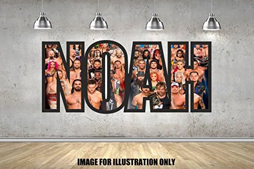 WWE Wrestling Personalised Named Childrens Boys Girls Wall Sticker Wall Art Transfer Decal