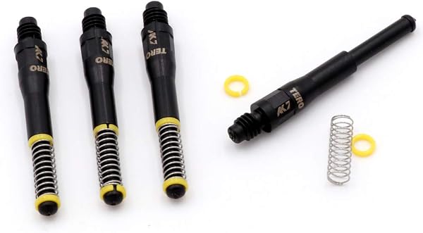 CUESOUL TERO AK7 Dart Shafts Molla incorporata telescopica, Set di 4 Pezzi - 1