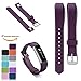Produktbild Fitbit Alta Armband + Free HD Schutzfolien, iFeeker 11 Farben Auswahl Ersatz Armband Metall Schliesse Armband weiche Silikon Uhrenarmbänder mit Justierbarem Sichere Verschlüsse für Fitbit Alta Smart Eignung Armbanduhr(Einheitsgröße) - Modena