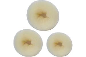 Amorar 3 Pezzi Donna Capelli Chignon Capelli Pad Capelli Ciambella Anello Shapers Nodo Cuscino Nodo Anello Polvere Cuscino Capelli Bun Knot Roll Accessori per Capelli Pezzo per Capelli