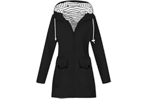 TOFOTL Warm Tuta Antipioggia Giacca Donna Giubbotto Leggero Parka Impermeabile Soft Ponchielli Tecnica Mantella Pioggia