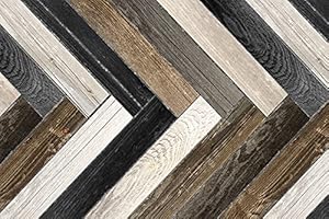 TAPPETIK Tappeto, Passatoia in Stampa Digitale Alta qualità, Ampia Gamma di Colori e Disegni (Serie DIGIT) VARIE MISURE (Parquet scuro, 52 x 330 cm)