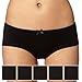 Debenhams Womens Pack Of Five Cotton Black Plain Shorts 14