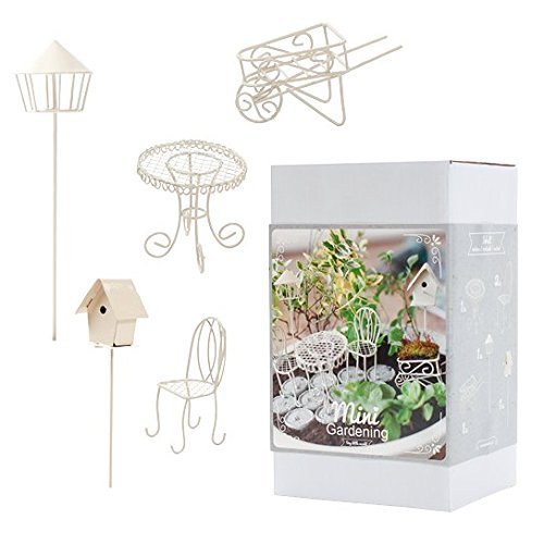 Preisvergleich Produktbild Mini-Gardening Möbel-Set "Romantic Creme" 6-tlg.