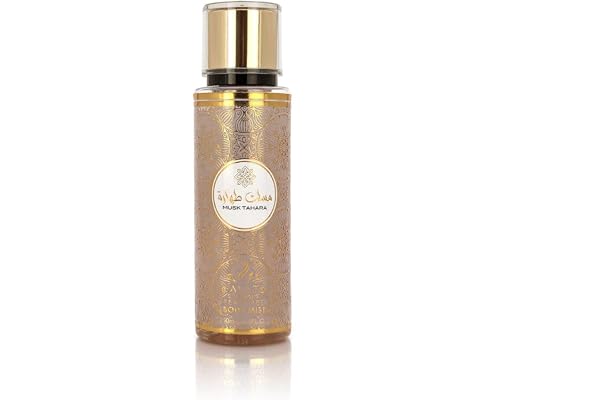 AYAT PERFUMES – Brume Corporelle Parfumée MUSK TAHARA 250 ml - Body Mist Brume Corps Senteur Orientale Arabian Fragrance Pour Femme – Fabriqué à Dubaï
