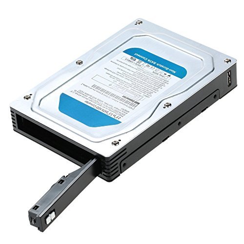dshot® Aluminium 6,3 cm zu 8,9 cm SATA Gehäuse SSD/HDD Mobile Rack Festplatte Adapter Dockingstation