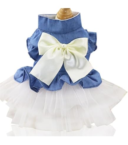 Vestito Principessa Scozzese Per Cani Piccoli - Abito Estivo Con Cuore E Ali - Foto 9