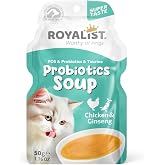 Royalist Probiotics Soup Tavuklu ve Ginsengli Kedi &Ccedil;orbası 50 gr x 4 adet | FOS ve Probiyotik İ&ccedil;erikli, Taurin Katkılı, Sıvı 