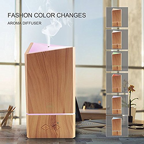 NexGadget Aroma Diffuser, Holzmaserung Luftbefeuchter 200ml Ultraschall Humidifier Duftzerstäuber Essential Oil Diffuser Purifier für Schlafzimmer,Yoga, Büro, Baby-Raum,SPA, Massage Salon - 6
