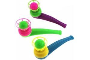yupeuooe Jouets de Soufflage de Balles, Pipe de Soufflage Flottante, Jouets Flottants Jeu Boules Tuyau Soufflage, Balle Soufflant Jouet Flottant Chalumeau Balles Balle Flottante Jouet