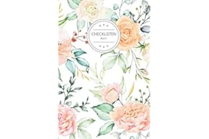 Checklisten Buch: To Do Listen Planer - ca. A5 mit 100+ Seiten mit Titel & Datum - Perfekt zum Erledigen von Aufgaben zum Abhaken, Bucket Listen, ... Termine uvm. - Motiv: Aquarell Rosen Blumen