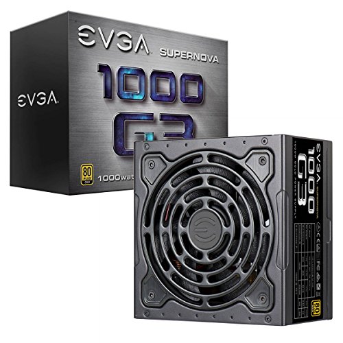 EVGA Supernova 1000 G3, 80 Plus Gold 1000W, Totalmente Modular, Modo Eco com Novo Ventilador HDB, Garantia de 10 Anos, acompanha testador Power On Self Tester para Fonte de Alimentação, Tamanho Compa